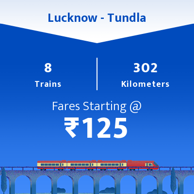 Lucknow To Tundla Trains